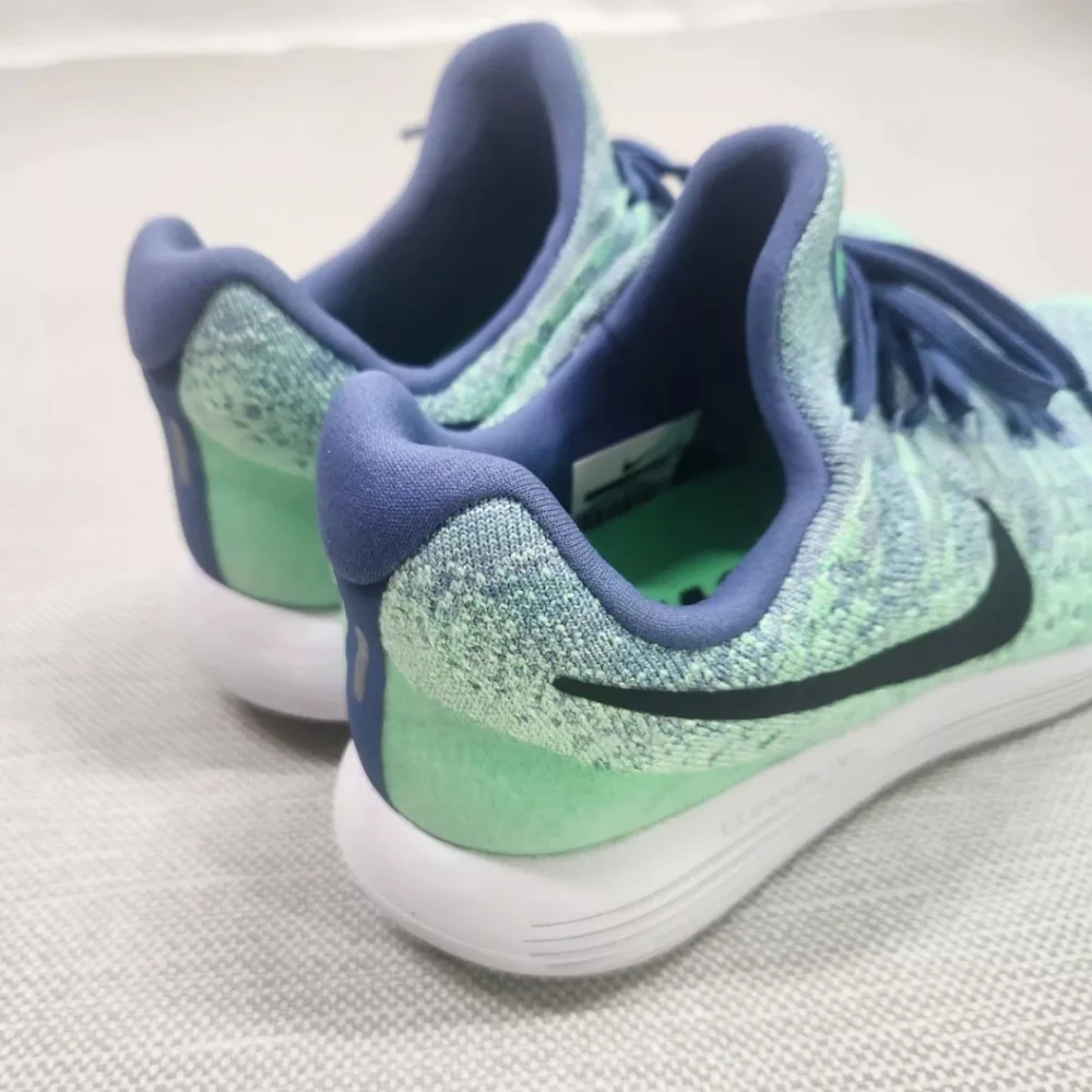 Nike Lunarepic Flyknit 2 Size 9.5 Running Shoes Sneaker 863780-403 Green Multi